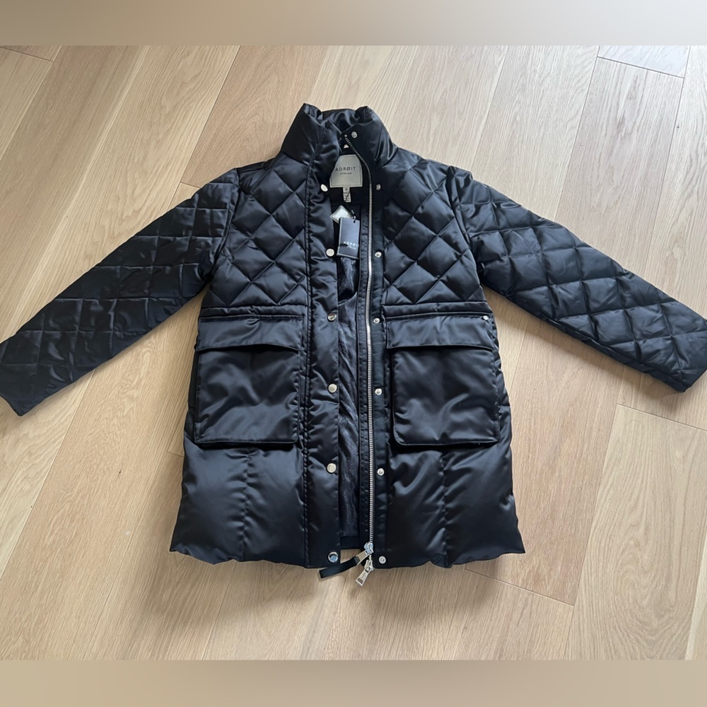 Adroit Atelier Black Quilted Women's Down Jacket - Picture 3 of 8